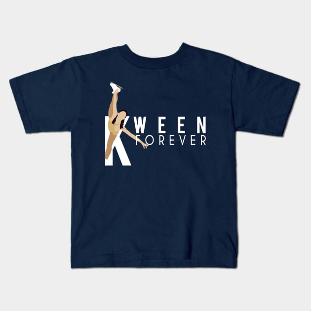 Michelle Kwan "Kween Forever" Minimalistic Shirt Kids T-Shirt by inabauers